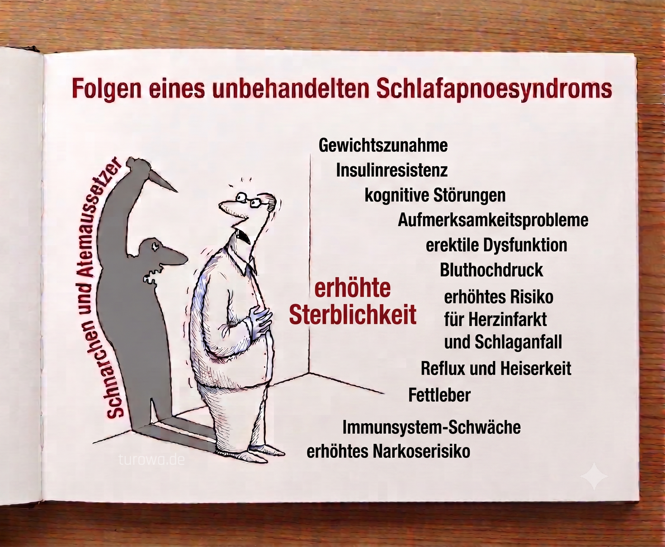 Auswirkungen unbehandelter Schlafapnoe